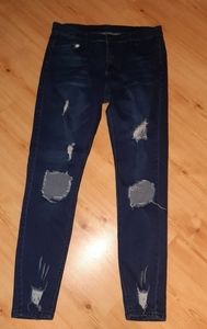 SHEIN Men's Distressed Blue Jeans